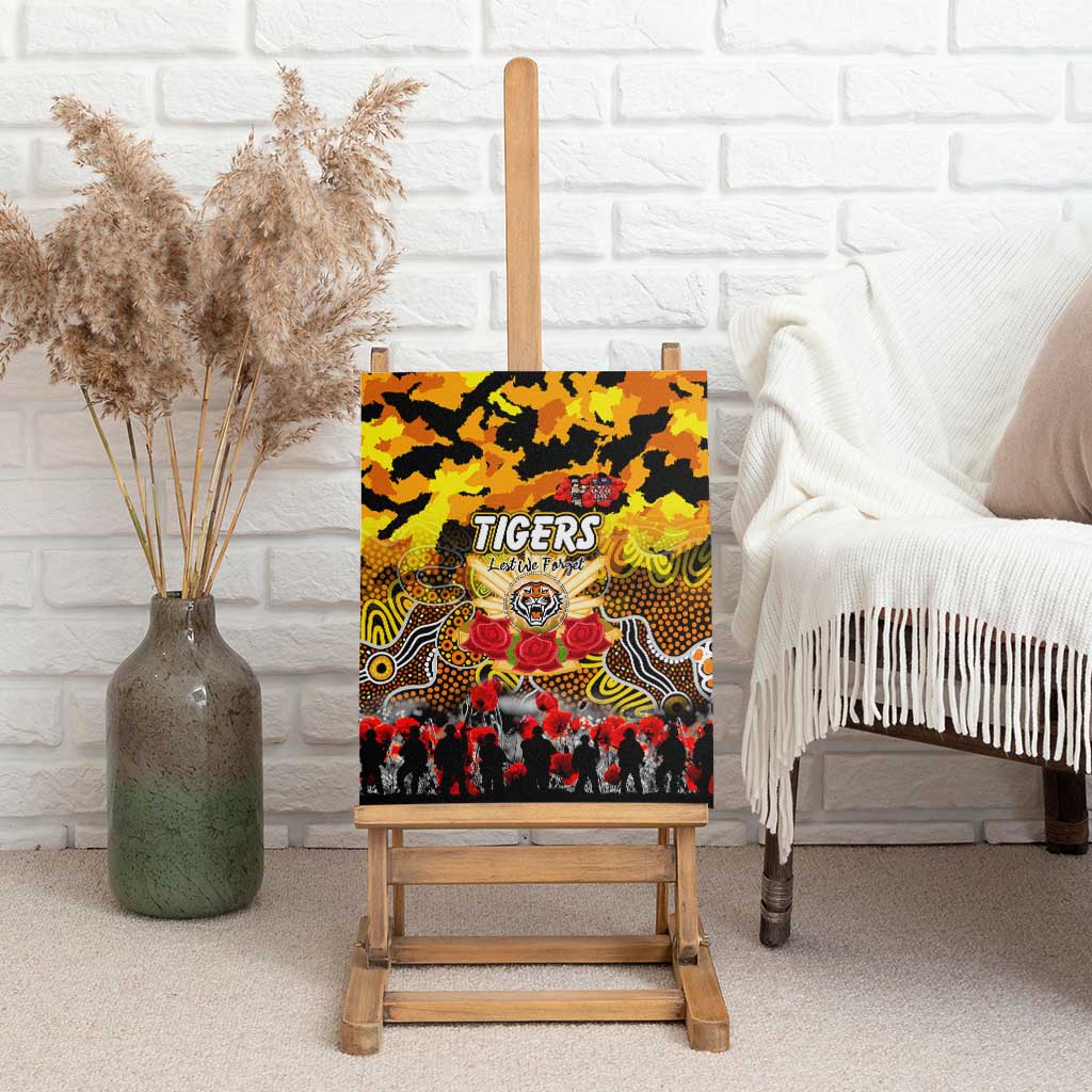Tigers ANZAC Day Canvas Wall Art Australian Army - Lest We Forget