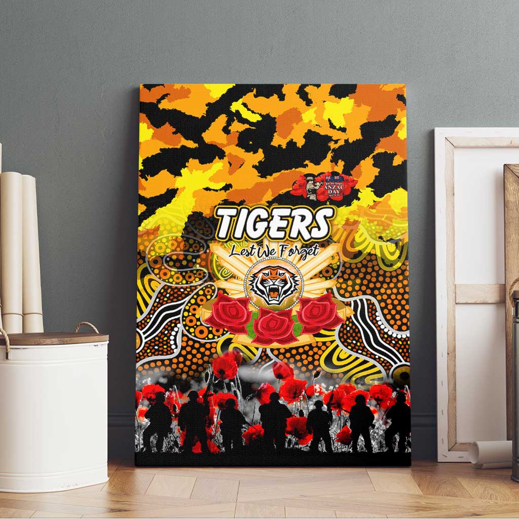 Tigers ANZAC Day Canvas Wall Art Australian Army - Lest We Forget