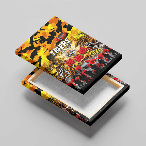 Tigers ANZAC Day Canvas Wall Art Australian Army - Lest We Forget