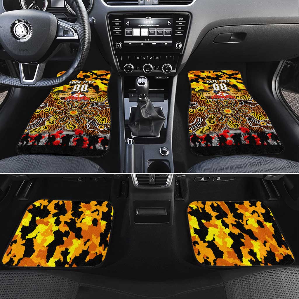 Tigers ANZAC Day Car Mats Australian Army - Lest We Forget