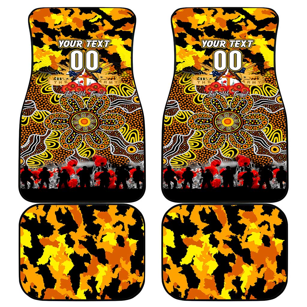 Tigers ANZAC Day Car Mats Australian Army - Lest We Forget