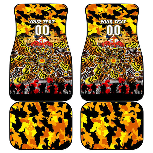 Tigers ANZAC Day Car Mats Australian Army - Lest We Forget