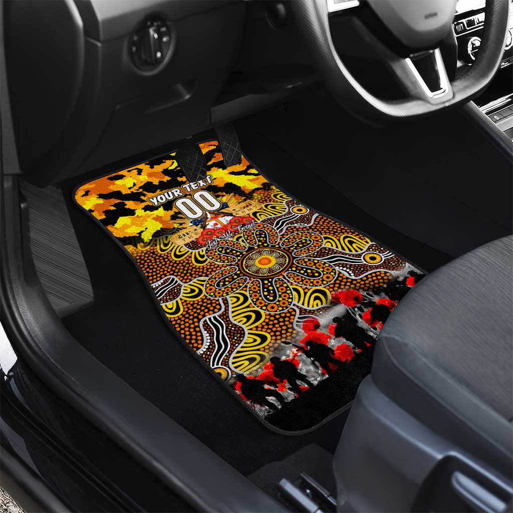 Tigers ANZAC Day Car Mats Australian Army - Lest We Forget