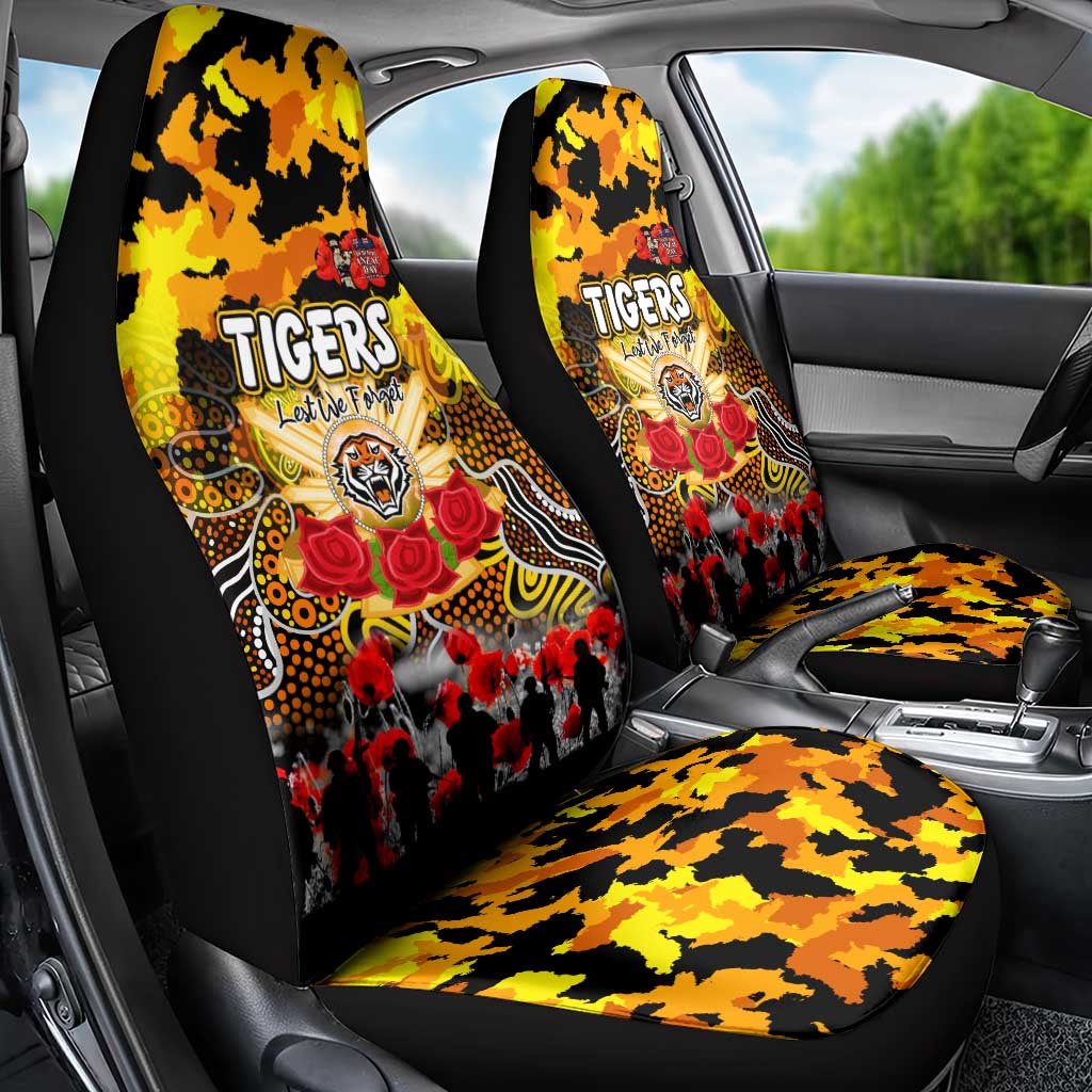 Tigers ANZAC Day Car Seat Cover Australian Army - Lest We Forget