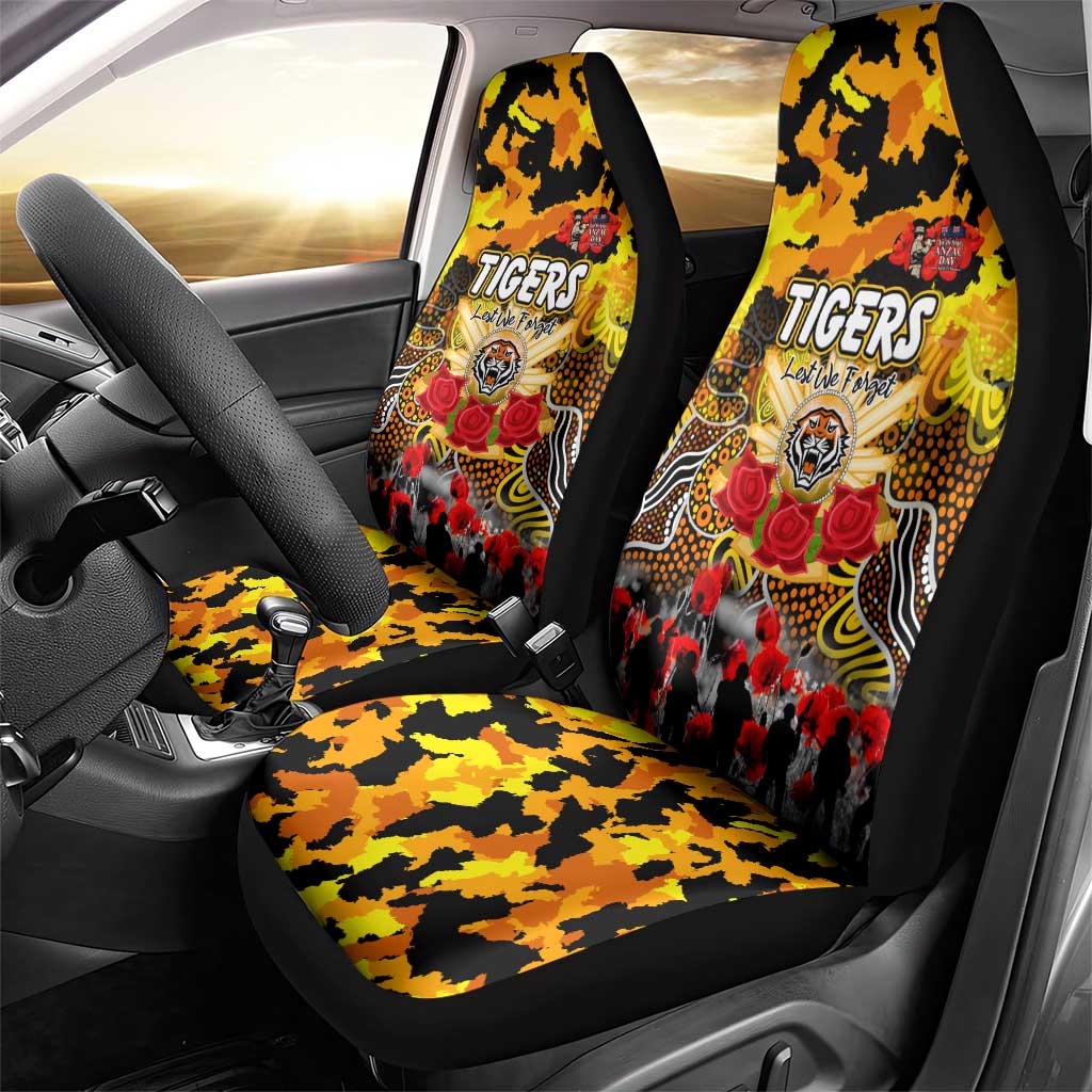 Tigers ANZAC Day Car Seat Cover Australian Army - Lest We Forget