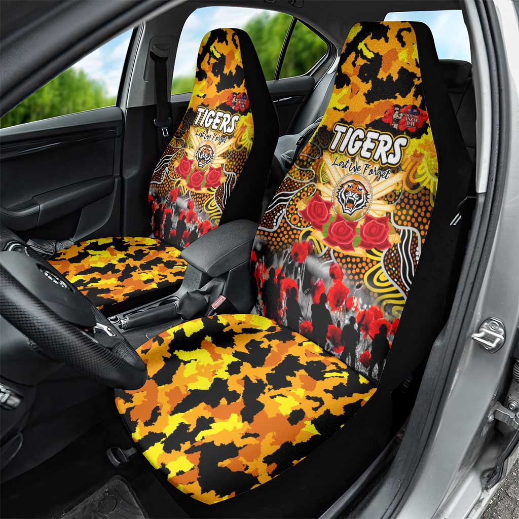 Tigers ANZAC Day Car Seat Cover Australian Army - Lest We Forget