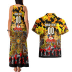 Personalized Tigers ANZAC Day Couples Matching Tank Maxi Dress and Hawaiian Shirt Australian Army - Lest We Forget