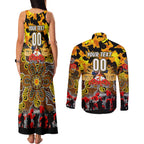 Personalized Tigers ANZAC Day Couples Matching Tank Maxi Dress and Long Sleeve Button Shirt Australian Army - Lest We Forget