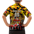 Personalized Tigers ANZAC Day Family Matching Mermaid Dress and Hawaiian Shirt Australian Army - Lest We Forget