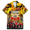 Personalized Tigers ANZAC Day Family Matching Mermaid Dress and Hawaiian Shirt Australian Army - Lest We Forget