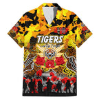 Personalized Tigers ANZAC Day Family Matching Mermaid Dress and Hawaiian Shirt Australian Army - Lest We Forget