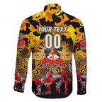 Personalized Tigers ANZAC Day Family Matching Off Shoulder Short Dress and Hawaiian Shirt Australian Army - Lest We Forget