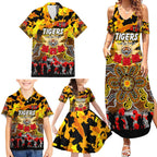Personalized Tigers ANZAC Day Family Matching Summer Maxi Dress and Hawaiian Shirt Australian Army - Lest We Forget