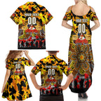 Personalized Tigers ANZAC Day Family Matching Summer Maxi Dress and Hawaiian Shirt Australian Army - Lest We Forget