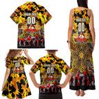 Personalized Tigers ANZAC Day Family Matching Tank Maxi Dress and Hawaiian Shirt Australian Army - Lest We Forget