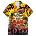 Personalized Tigers ANZAC Day Family Matching Tank Maxi Dress and Hawaiian Shirt Australian Army - Lest We Forget