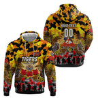 Personalized Tigers ANZAC Day Hoodie Australian Army - Lest We Forget
