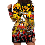 Personalized Tigers ANZAC Day Hoodie Dress Australian Army - Lest We Forget