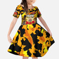 Personalized Tigers ANZAC Day Kid Short Sleeve Dress Australian Army - Lest We Forget
