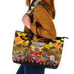 Tigers ANZAC Day Leather Tote Bag Australian Army - Lest We Forget