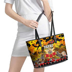 Tigers ANZAC Day Leather Tote Bag Australian Army - Lest We Forget