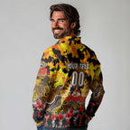 Personalized Tigers ANZAC Day Long Sleeve Polo Shirt Australian Army - Lest We Forget