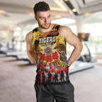 Personalized Tigers ANZAC Day Men Tank Top Australian Army - Lest We Forget