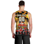 Personalized Tigers ANZAC Day Men Tank Top Australian Army - Lest We Forget