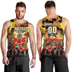 Personalized Tigers ANZAC Day Men Tank Top Australian Army - Lest We Forget