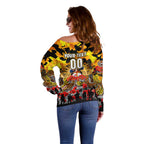 Personalized Tigers ANZAC Day Off Shoulder Sweater Australian Army - Lest We Forget