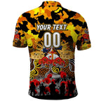 Personalized Tigers ANZAC Day Polo Shirt Australian Army - Lest We Forget