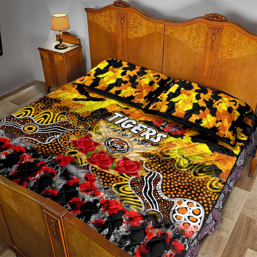 Tigers ANZAC Day Quilt Bed Set Australian Army - Lest We Forget