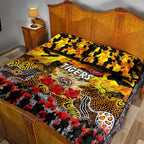 Tigers ANZAC Day Quilt Bed Set Australian Army - Lest We Forget