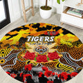 Tigers ANZAC Day Round Carpet Australian Army - Lest We Forget