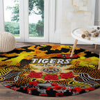 Tigers ANZAC Day Round Carpet Australian Army - Lest We Forget