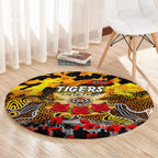 Tigers ANZAC Day Round Carpet Australian Army - Lest We Forget