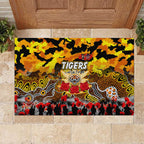 Tigers ANZAC Day Rubber Doormat Australian Army - Lest We Forget
