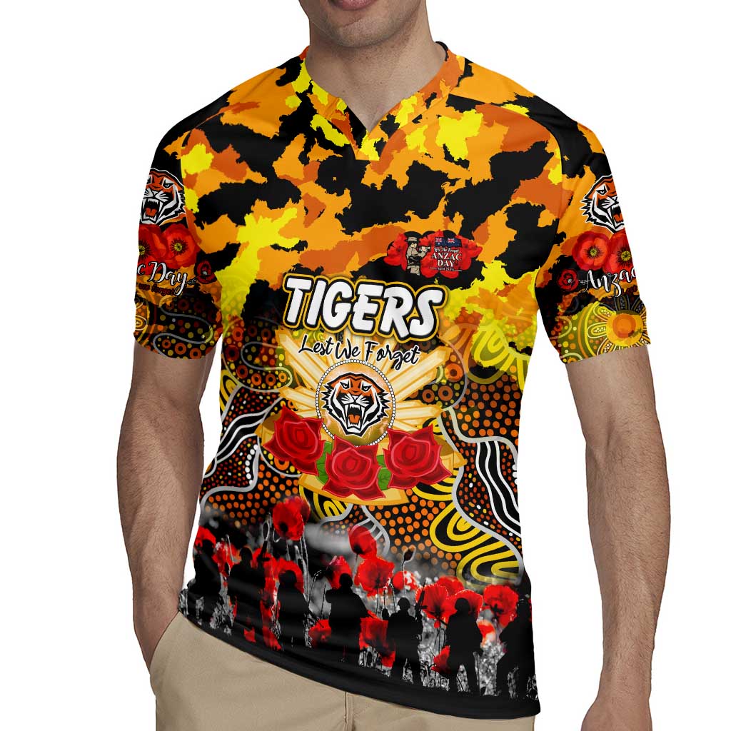 Personalized Tigers ANZAC Day Rugby Jersey Australian Army - Lest We Forget