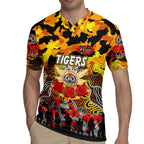 Personalized Tigers ANZAC Day Rugby Jersey Australian Army - Lest We Forget