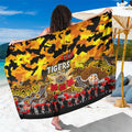 Tigers ANZAC Day Sarong Australian Army - Lest We Forget