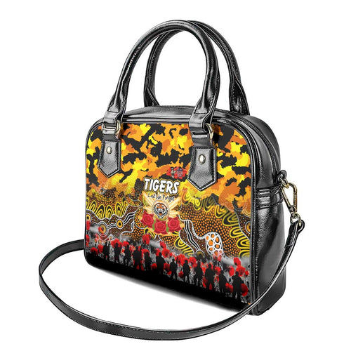 Tigers ANZAC Day Shoulder Handbag Australian Army - Lest We Forget