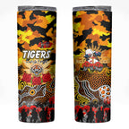 Personalized Tigers ANZAC Day Skinny Tumbler Australian Army - Lest We Forget