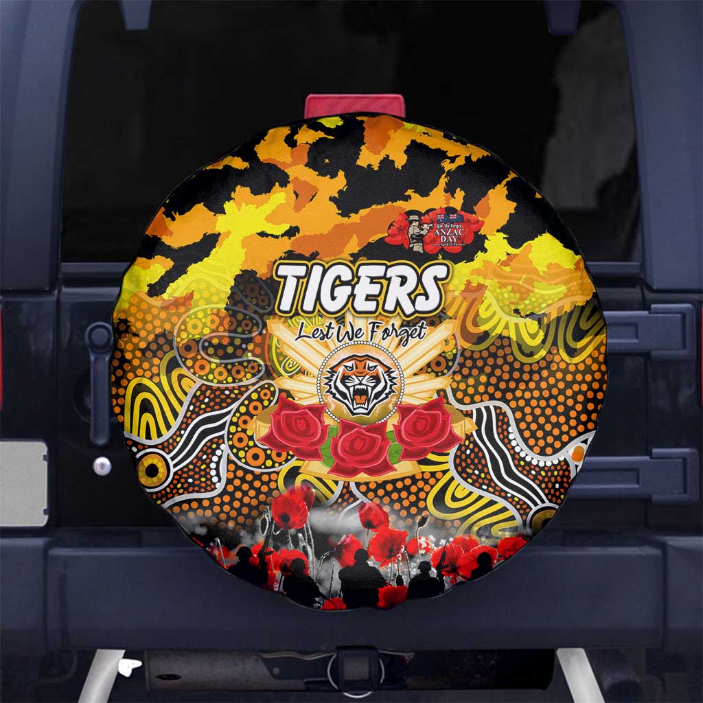 Tigers ANZAC Day Spare Tire Cover Australian Army - Lest We Forget