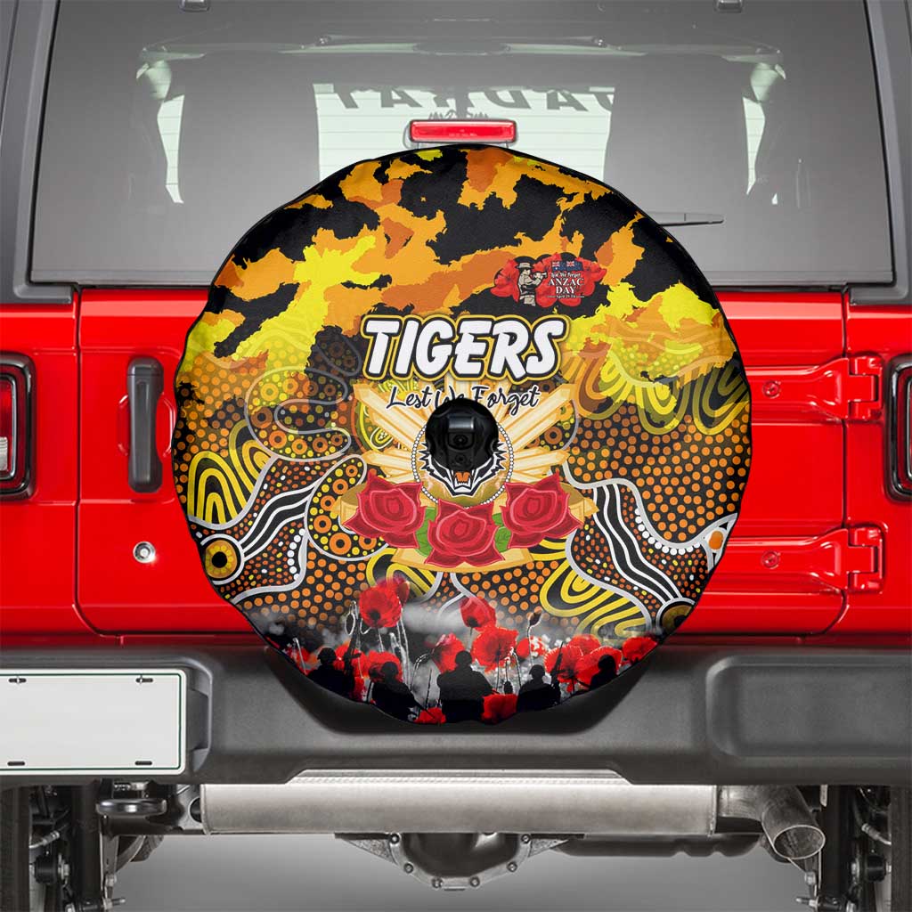 Tigers ANZAC Day Spare Tire Cover Australian Army - Lest We Forget