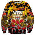 Personalized Tigers ANZAC Day Sweatshirt Australian Army - Lest We Forget