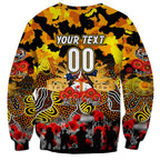 Personalized Tigers ANZAC Day Sweatshirt Australian Army - Lest We Forget