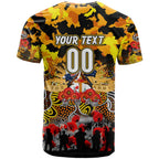 Personalized Tigers ANZAC Day T Shirt Australian Army - Lest We Forget