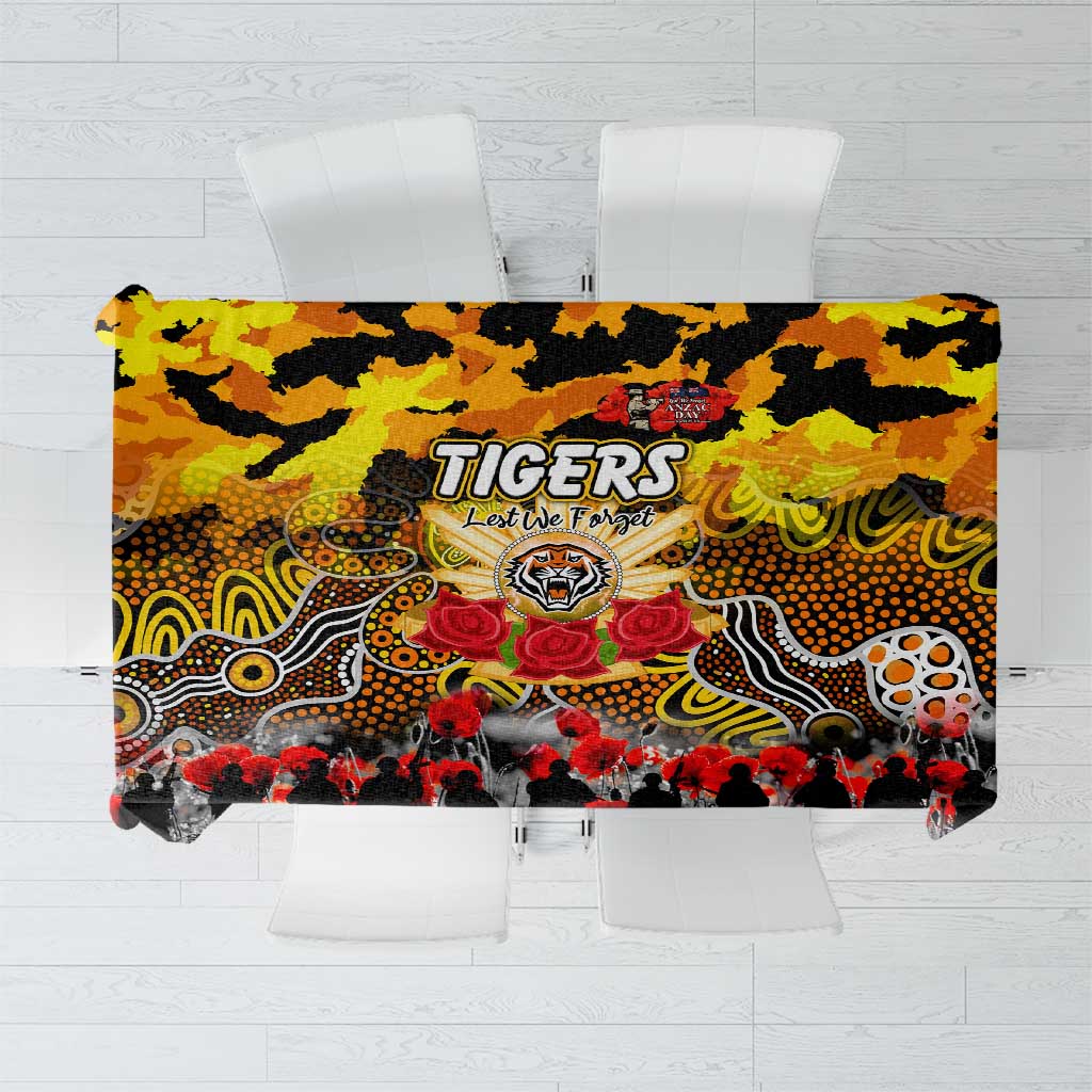 Tigers ANZAC Day Tablecloth Australian Army - Lest We Forget