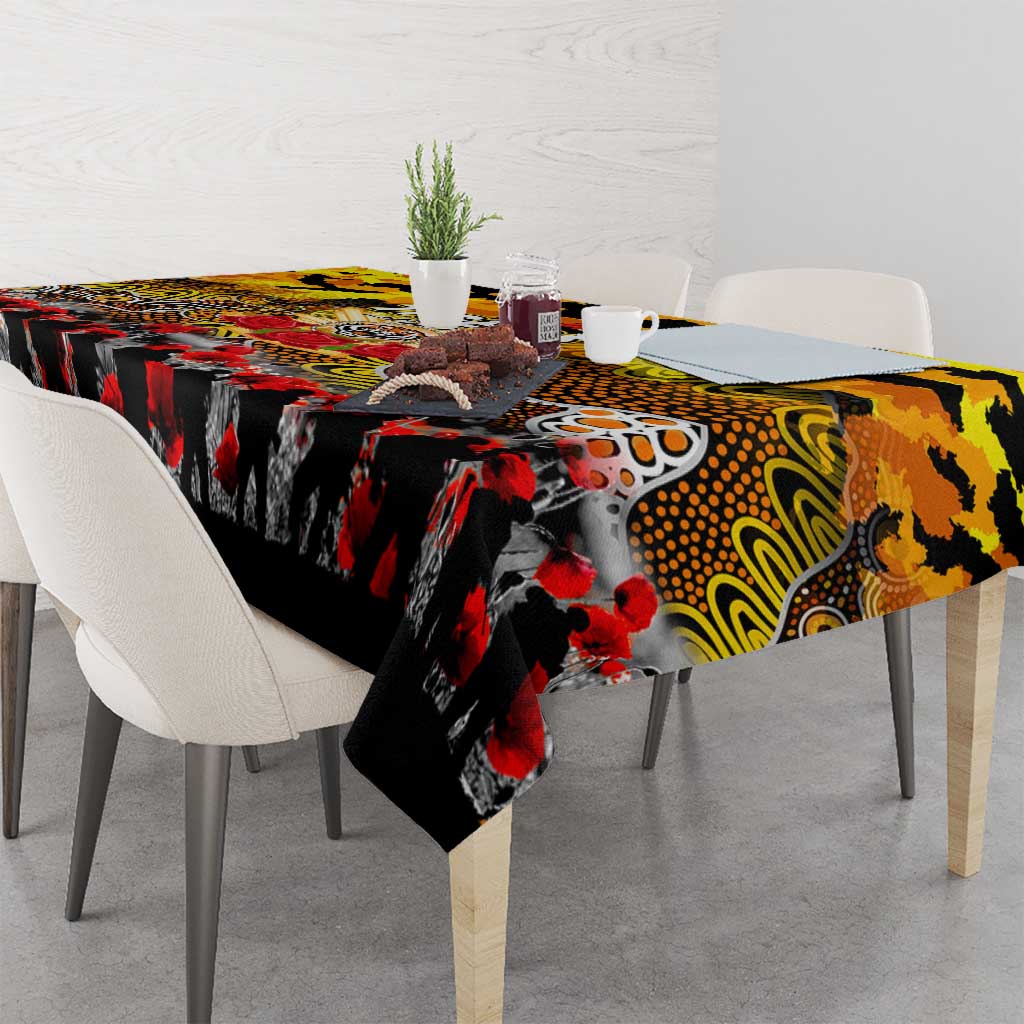 Tigers ANZAC Day Tablecloth Australian Army - Lest We Forget