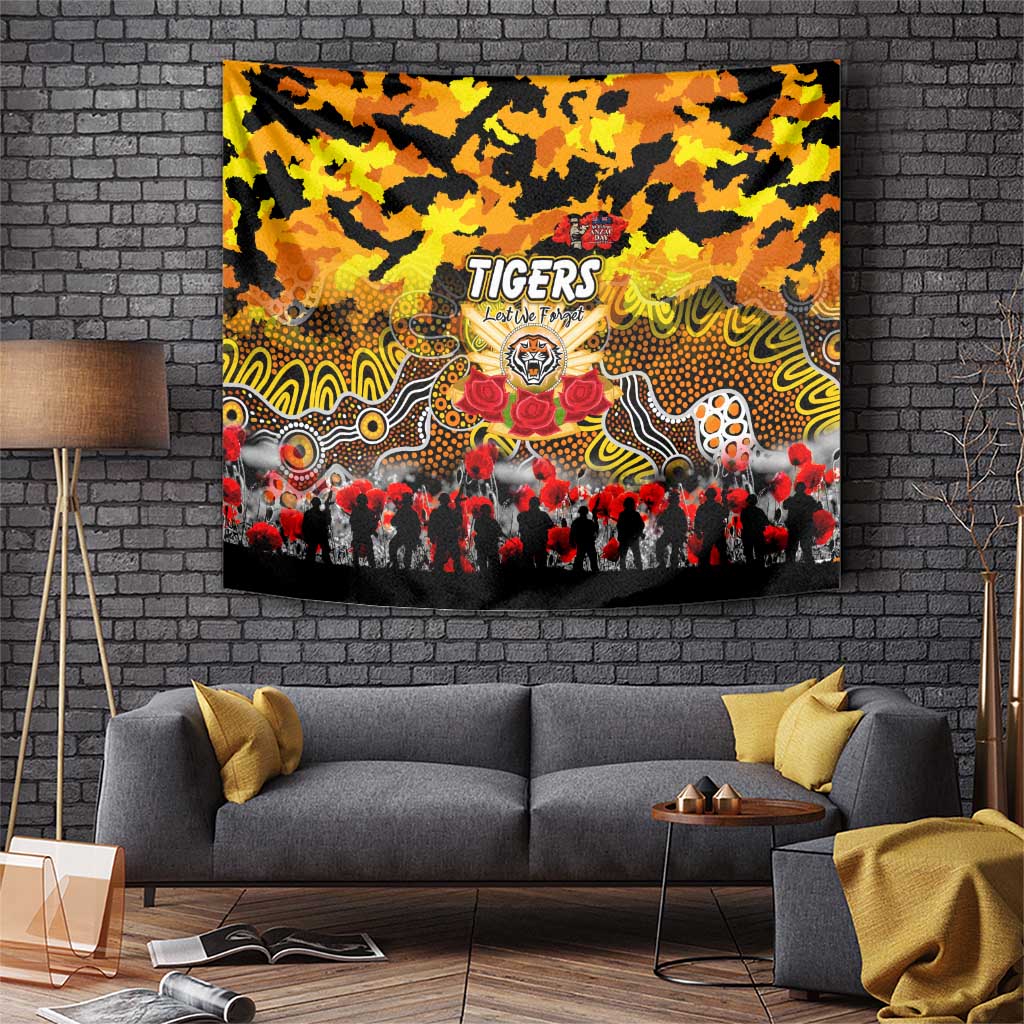 Tigers ANZAC Day Tapestry Australian Army - Lest We Forget
